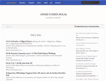 Tablet Screenshot of anniecohensolal.com